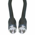 Cable Wholesale F-pin RG6 Coaxial Cable Black F-pin Male UL rated 50 foot 10X4-01150